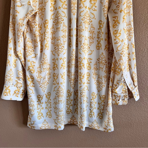 Chico’s Placed Scroll-Print Tunic Top Size 3 or XL - Picture 9 of 12